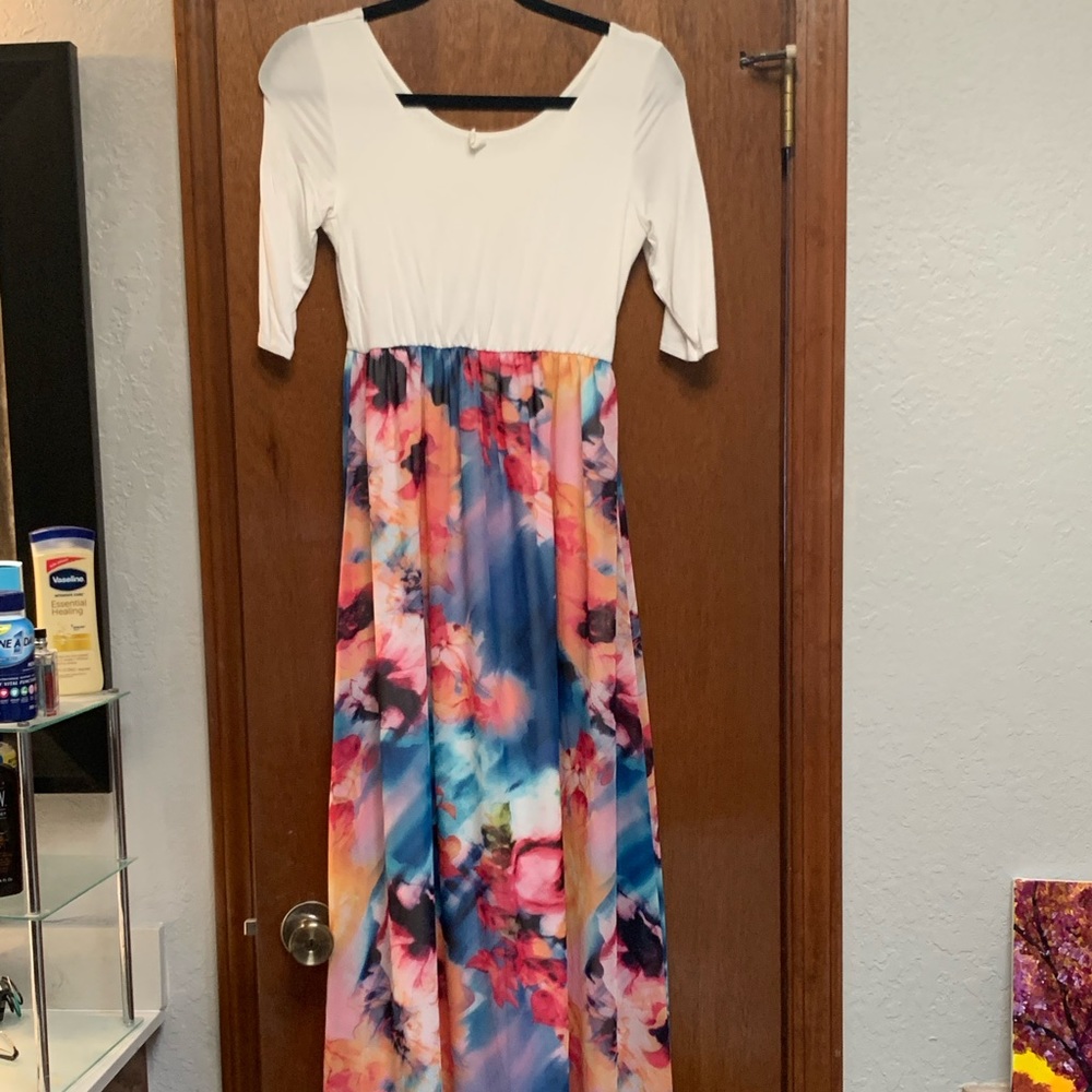 Pink blush maxi dress